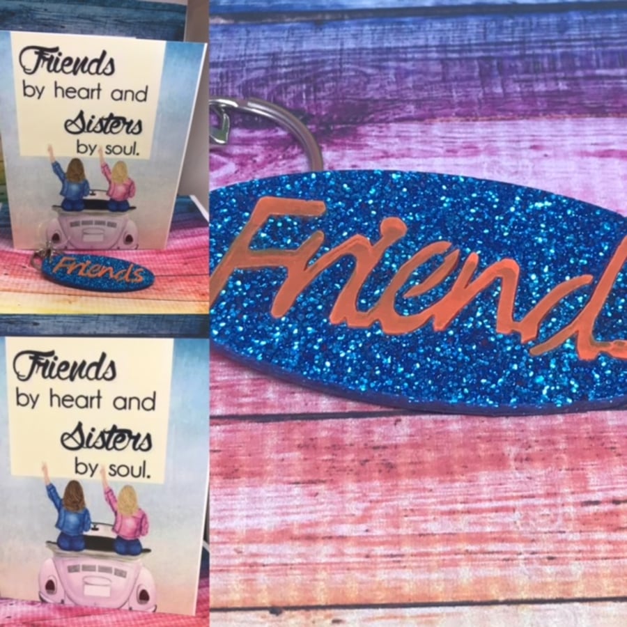 Friends our Sisters Card & keyring 