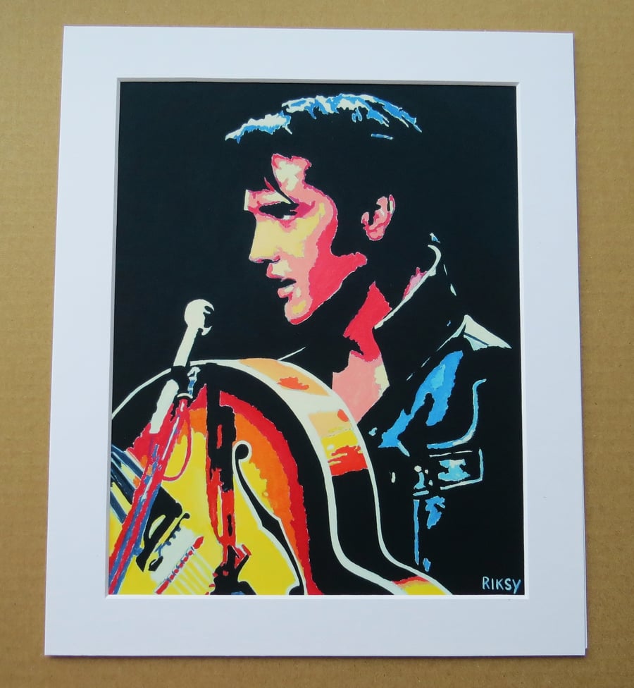 ELVIS '68 COMBACK - ART PRINT WITH MOUNT