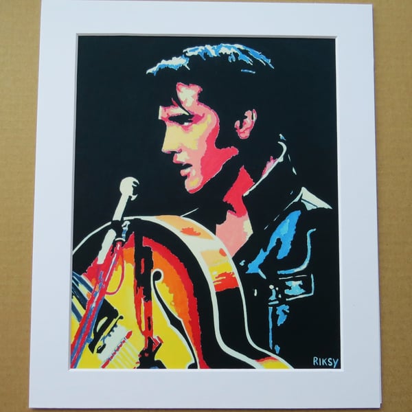 ELVIS '68 COMBACK - ART PRINT WITH MOUNT