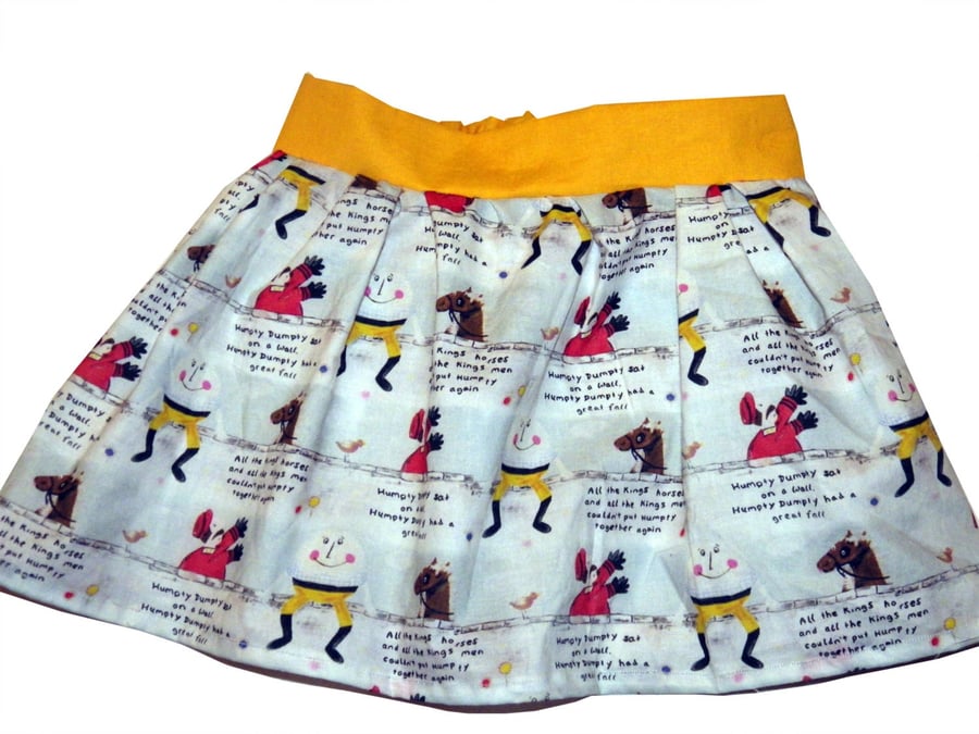 Girl's Humpty Dumpty Skirt, Girls Clothes, Baby Clothing