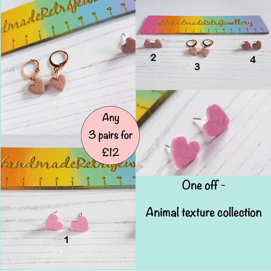 OFFER - Any three pairs of earrings for just GBP 12!  No waste, one offs, set 2