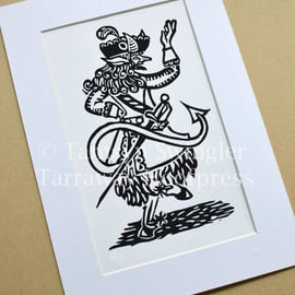 Tarraway - lino print - limited edition