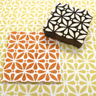 Indian Wooden Printing Block - Abstract Tile