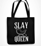 Slay Queen- Funny Gay Christmas Tote Bag - Shopper Bag xmas Gift - Image 5