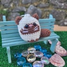 Crochet siamese cat keyring