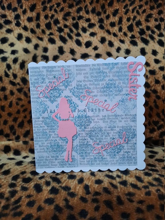 Retro Sister Birthday Card