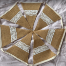 Hessian and Lace Wedding Bunting