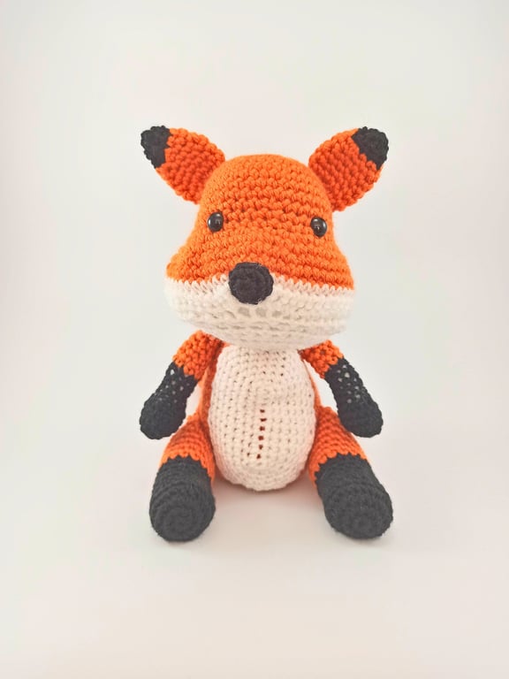 Crochet Fox Soft Toy: Cuddly Woodland Nursery Decor