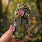 Fairy Cottages in small glass sealed Jar OOAK Handcrafted