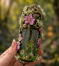 Fairy Cottages in small glass sealed Jar OOAK Handcrafted