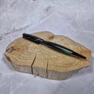 Hand Turned Kirinite Twist Pen - Green Swirl with Gun Metal Plating
