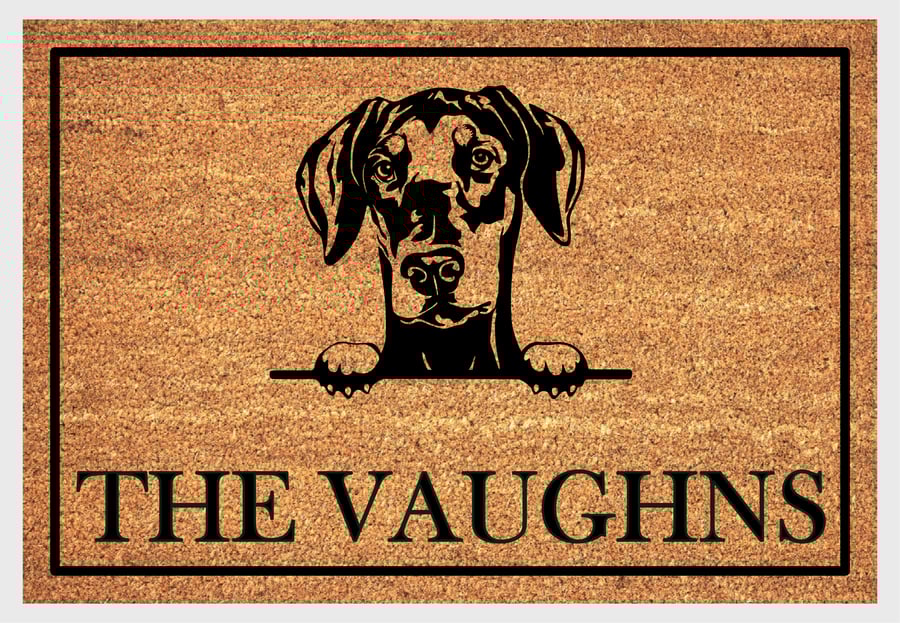 Dobermann Pinscher Door Mat - Doberman Pinscher Welcome Mat - 3 Sizes
