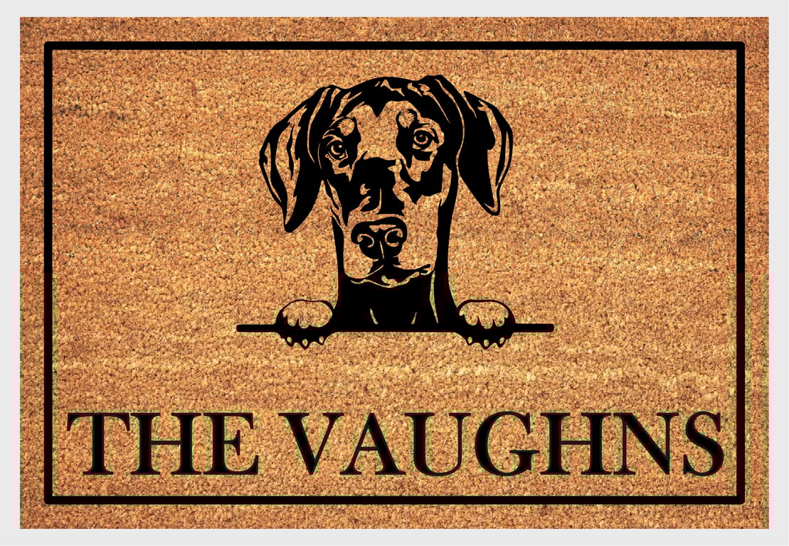 Dobermann Pinscher Door Mat - Doberman Pinscher Welcome Mat - 3 Sizes
