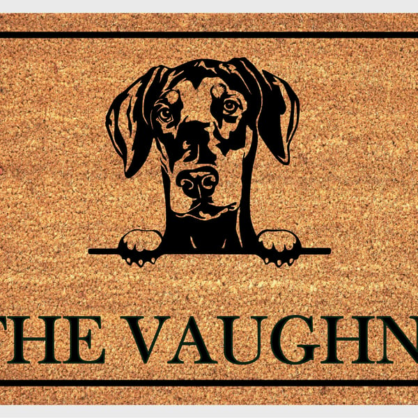 Dobermann Pinscher Door Mat - Doberman Pinscher Welcome Mat - 3 Sizes