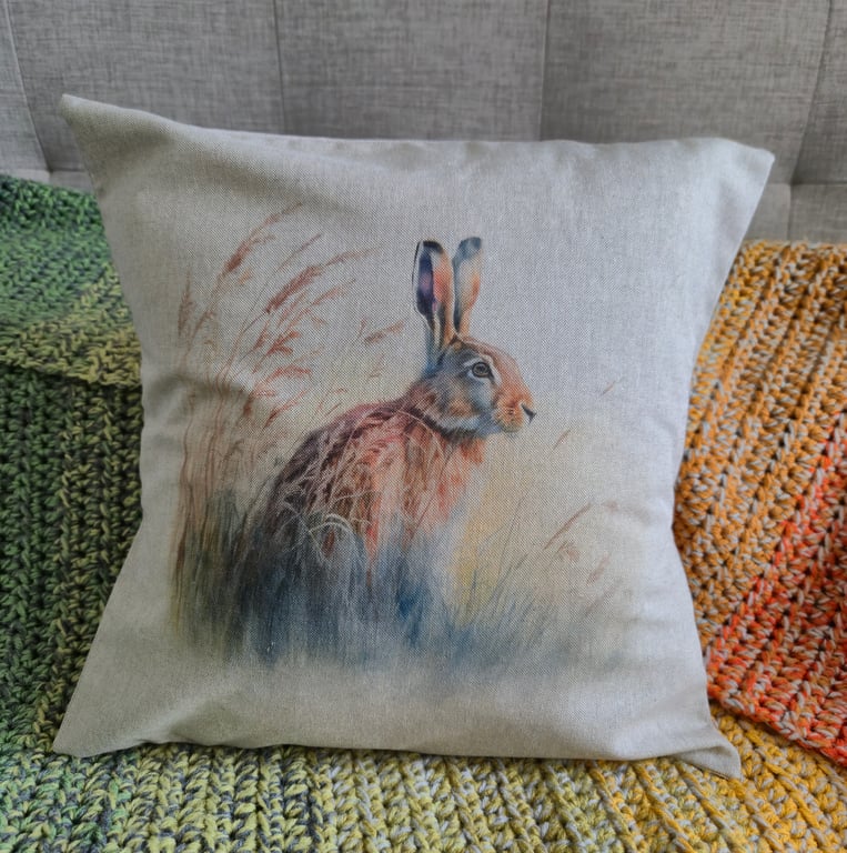 Hare Cushion - Option 1 (2 Designs Available)