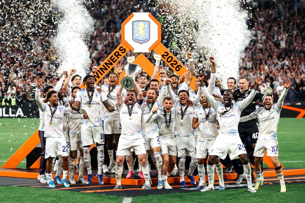 Aston Villa FC UEFA Europa League Cup Winners 2026 Photograph Print