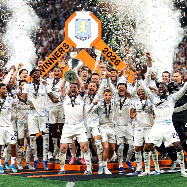 Aston Villa FC UEFA Europa League Cup Winners 2026 Photograph Print