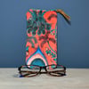 Amazona velvet glasses case zip pouch