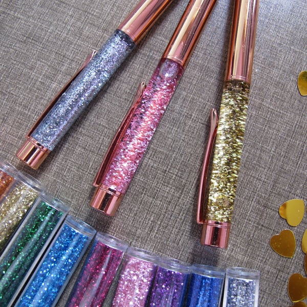 Custom Oil-Suspended Glitter Pens