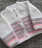 14" Three Colour Round Neck Cardigan - Image 1