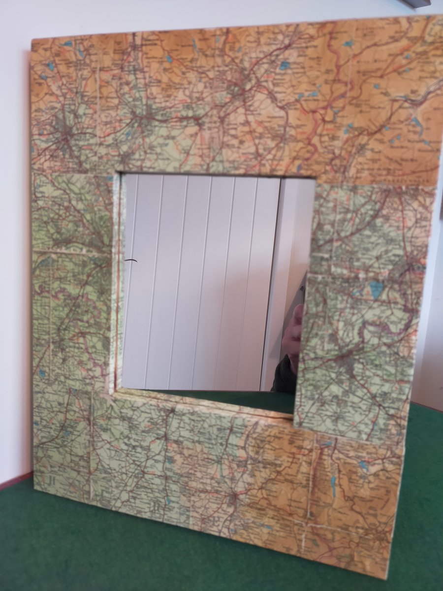 1948 Manchester map mirror