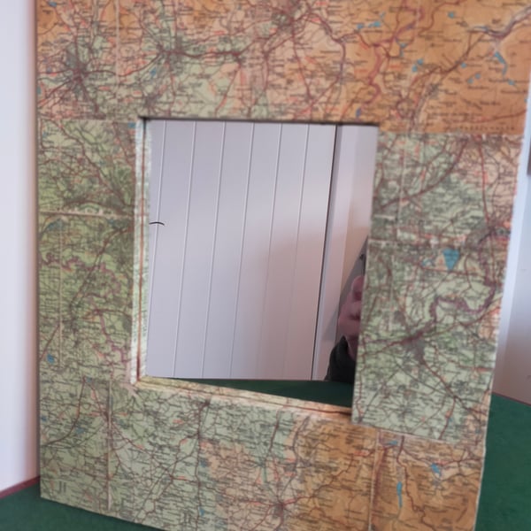 1948 Manchester map mirror