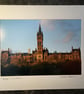 Glasgow University Signed Mounted Print FREE DELIVERY - Image 1