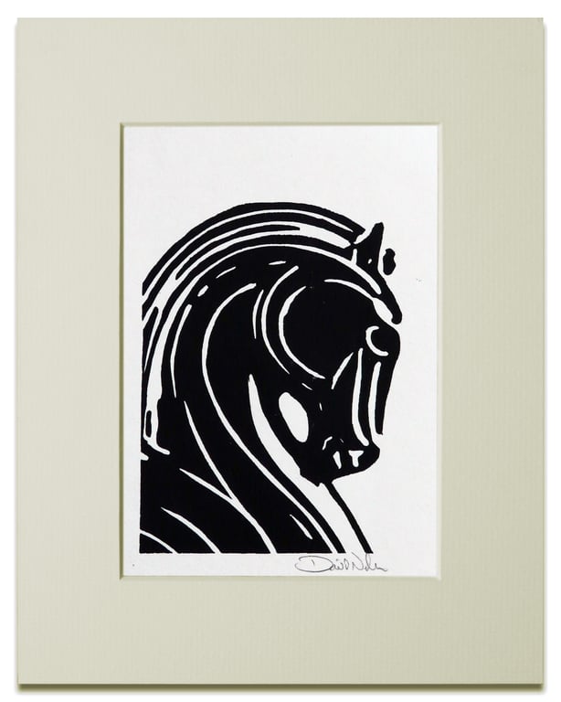 Horse Head Linocut