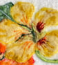 Hand Felted Nasturtium Textile Artwork  - Image 2