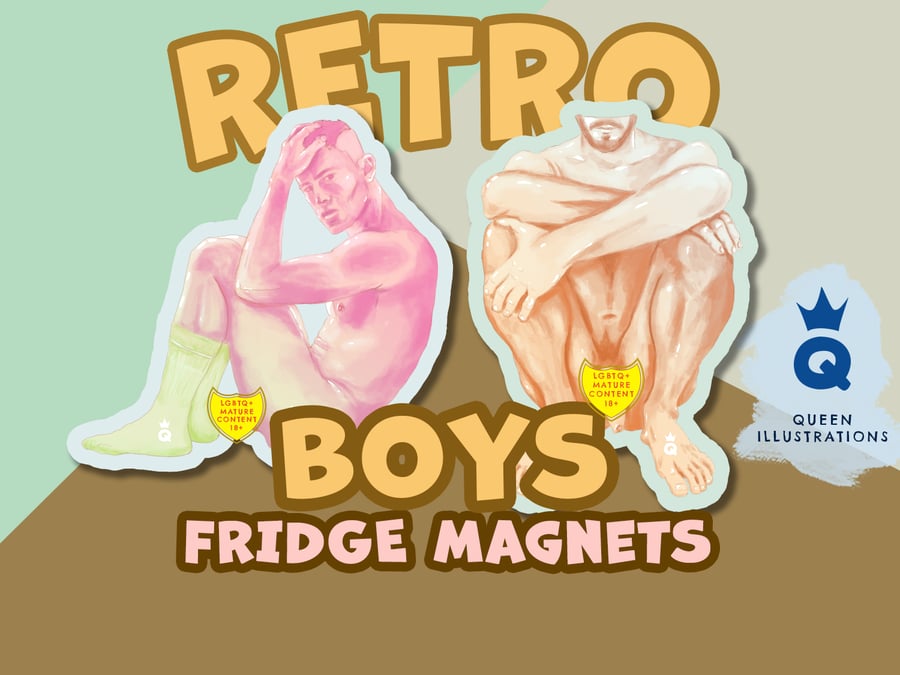 RETRO BOYS Fridge Magnets