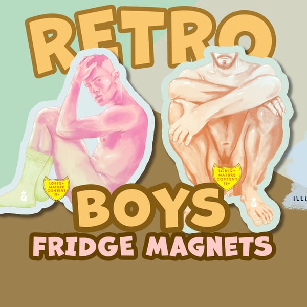 RETRO BOYS Fridge Magnets