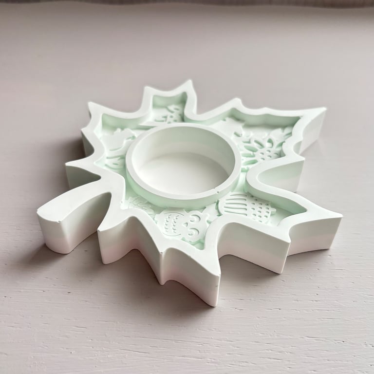 Maple Leaf Tea Light Holder - Home Decor - Candle Holder