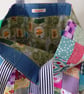 Upcycled Cotton Patchwork Tote Bag - Image 5