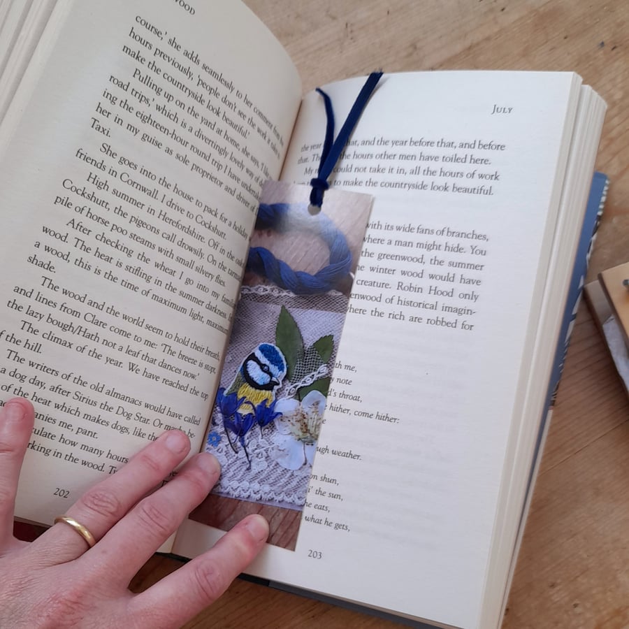 Bluetit Bird Bookmark