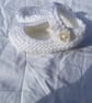 Handknitted White Mary Janes - Image 1