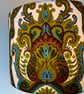 Ornate 70s 60s Yellow Blue Mustard Langdale VIntage fabric Lampshade option - Image 2