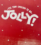 Modern typographic Christmas card pack of six cards with envelopes - Image 2