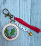 Holly Keyring or Bag Charm - Image 1