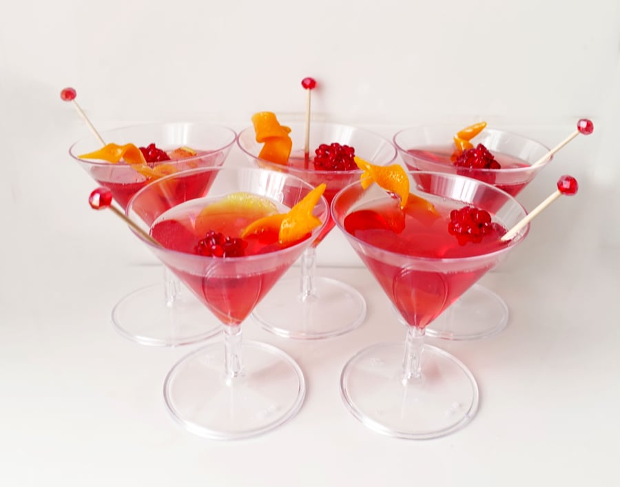  Cosmopolitan Miniature Cocktail resin topper -  Props Display Themed Events