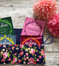 Fabric tea bag holder case pouch tea sachets floral leopard polka dot fox travel - Image 8