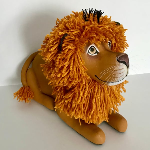 Lion Doorstop or Floor Ornament