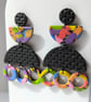 Carnival geo dangle earrings