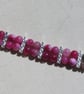 Pink & Watermelon Tourmaline Gemstone Crystal Beaded Bracelet - Image 3
