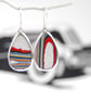 Mismatched fordite earrings - Image 1