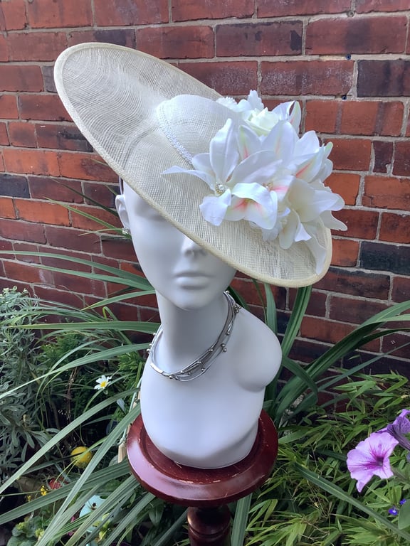 Beautiful Handmade hat, Hat for the Races, Hats for Ascot, Special Occasion Hats