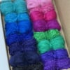 Small Northern Lights Mohair Boucle Loop Wool Yarn Selection Pack Wet Felting