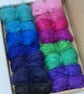 Small Northern Lights Mohair Boucle Loop Wool Yarn Selection Pack Wet Felting