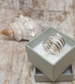 Sterling Silver 925 Unisex Spiral Ring - Image 1