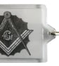 Square & Compasses - Masonic - Keyring with 50x35mm Insert  - Image 1