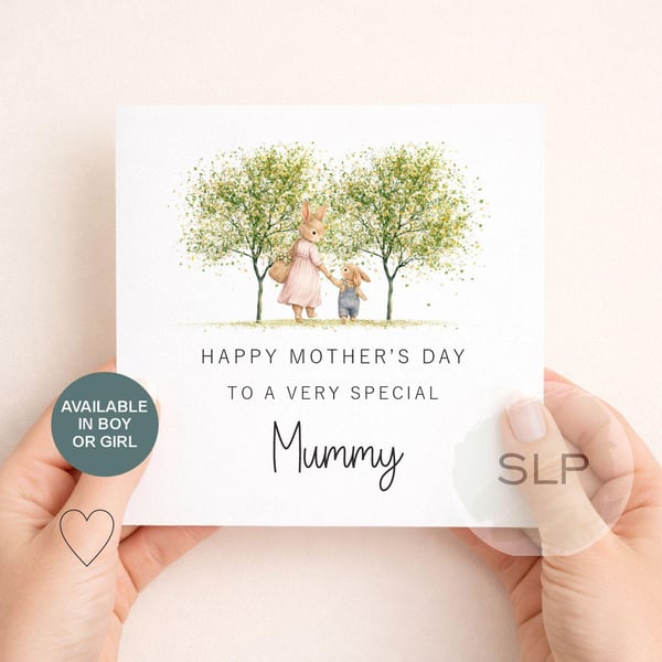 Personalised Mother's Day Card from Baby Happy Mother's Day to a Very Special